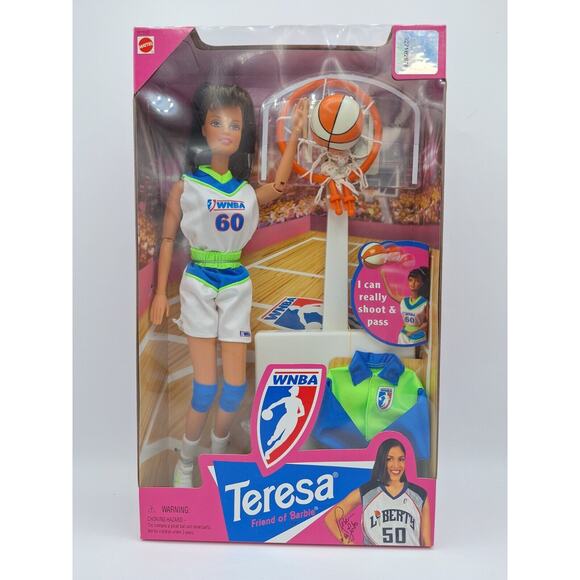 42)WNBA's FRIEND OF BARBIE, TERESA. NEW IN THE BOX IN MINT CONDITION. 1998.